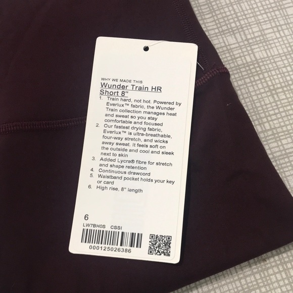 Lululemon Wunder Train HR Shorts 8” - Picture 3 of 10